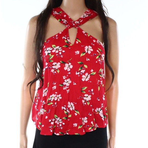 Abound Red Floral Tank❤️ - Picture 4 of 8